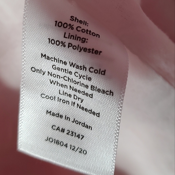 Talbot's Pinstripe Blazer Color White And Coral 2 Pockets Size 16 P Buttons New - Picture 7 of 9